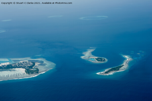 Maldives Islands Picture Board by Stuart C Clarke
