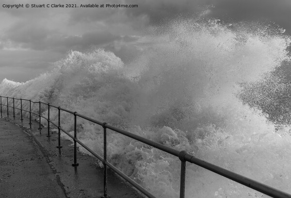 Stormy seas  Picture Board by Stuart C Clarke