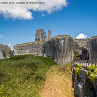 Buy canvas prints of Corfe Castle by Stuart C Clarke