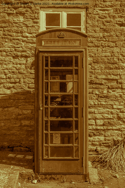 Telephone box Picture Board by Stuart C Clarke