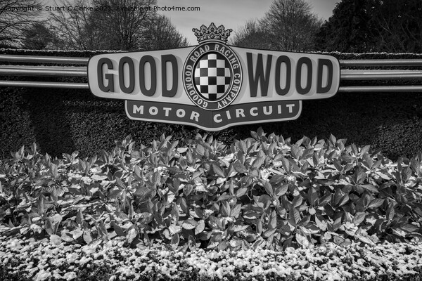 Winter snow at Goodwood Picture Board by Stuart C Clarke