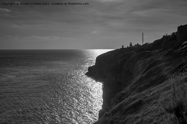 Anvil Point lighthouse Picture Board by Stuart C Clarke