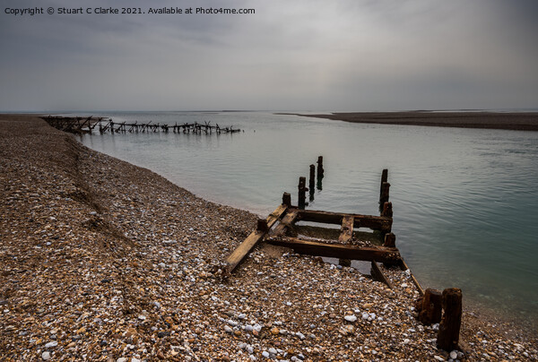 Pagham Harbour Picture Board by Stuart C Clarke