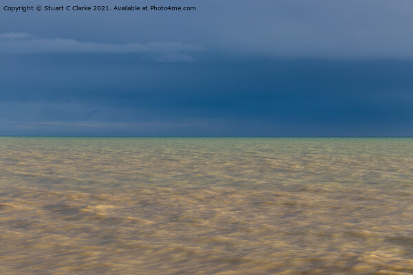 Stormy seascape Picture Board by Stuart C Clarke