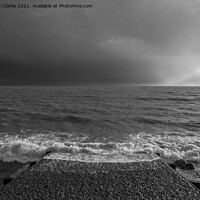 Buy canvas prints of Stormy seascape by Stuart C Clarke