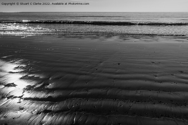 Ripples in the sand Picture Board by Stuart C Clarke