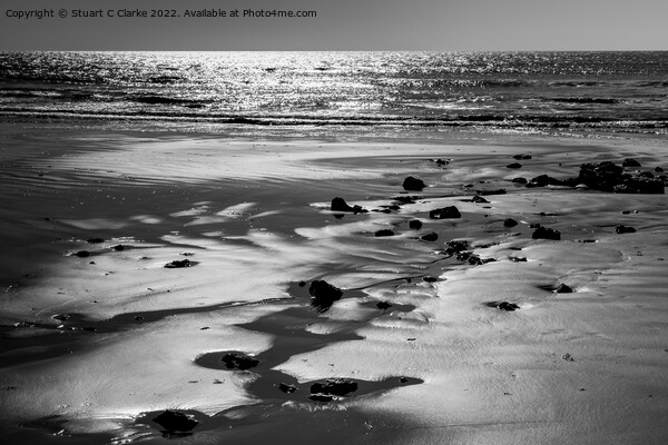 Low tide Picture Board by Stuart C Clarke