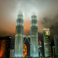 Buy canvas prints of Up in the clouds, Kuala Lumpur by Stuart C Clarke