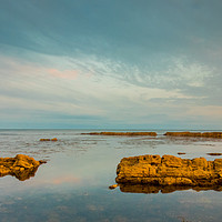 Buy canvas prints of Blue reflections, Peveril Point, Swanage by Stuart C Clarke