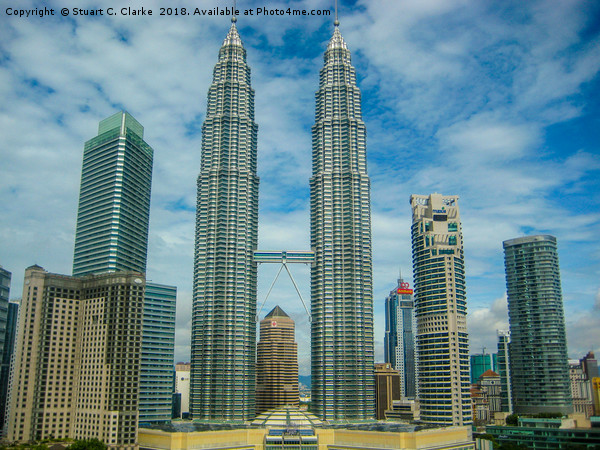 Petronas Towers, Kuala Lumpur Picture Board by Stuart C Clarke