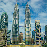 Buy canvas prints of Petronas Towers, Kuala Lumpur by Stuart C Clarke