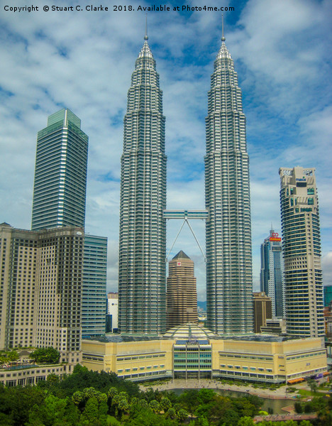 Petronas Towers, Kuala Lumpur Picture Board by Stuart C Clarke