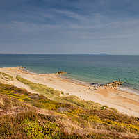 Buy canvas prints of Sandy beaches at East Cliff by Stuart C Clarke