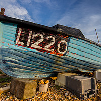 Buy canvas prints of Fishing boat at Selsey by Stuart C Clarke