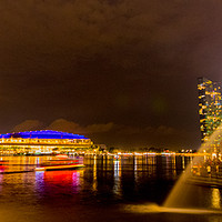 Buy canvas prints of Merlion and Marina Bay Sands, Singapore by Stuart C Clarke