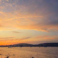 Buy canvas prints of Swanage sunset by Stuart C Clarke