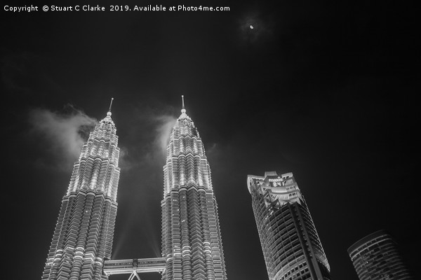 Misty Petronas Towers Picture Board by Stuart C Clarke