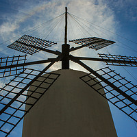 Buy canvas prints of Palma windmill by Stuart C Clarke