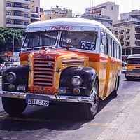 Buy canvas prints of Maltese bus by Stuart C Clarke