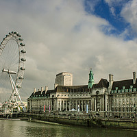 Buy canvas prints of London Eye by Stuart C Clarke