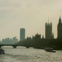 Buy canvas prints of Parliament silhouette by Stuart C Clarke