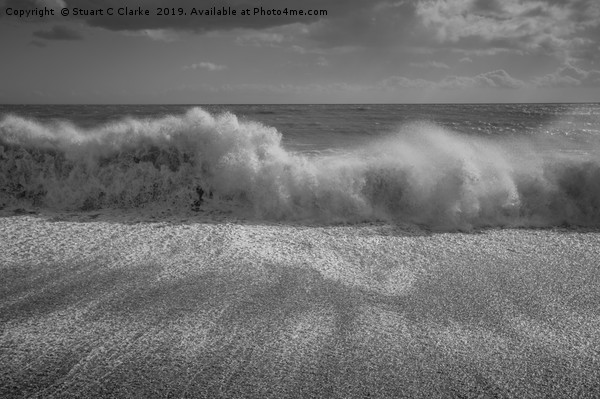 Crashing waves Picture Board by Stuart C Clarke