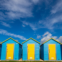 Buy canvas prints of Beach huts by Stuart C Clarke