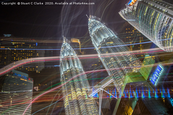 Petronas Towers cityscape Picture Board by Stuart C Clarke