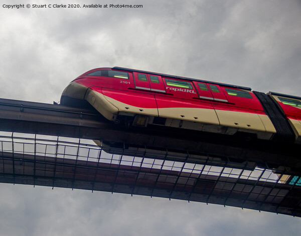 rapidKL monorail Picture Board by Stuart C Clarke