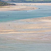Buy canvas prints of Low Tide, Little People by Kate Whiston
