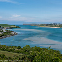 Buy canvas prints of View over Padstow and the camel estuary by Kate Whiston