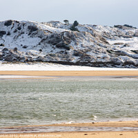 Buy canvas prints of Snow at the beach by Kate Whiston