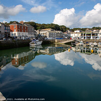 Buy canvas prints of September Clouds Over Padstow by Kate Whiston