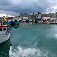 Buy canvas prints of Fishing Boats in Padstow Harbour  by Kate Whiston