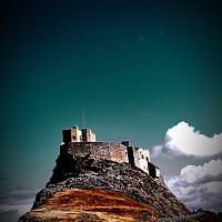 Buy canvas prints of Lindisfarne castle by Rachael Smith