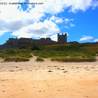 Buy canvas prints of Bamburgh castle  by Rachael Smith