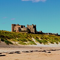 Buy canvas prints of Bamburgh Castle by Rachael Smith