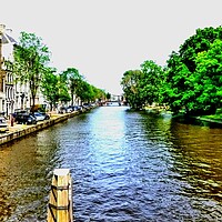 Buy canvas prints of Amsterdam  by Rachael Smith