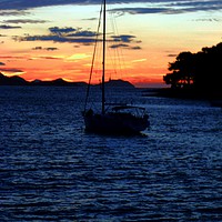 Buy canvas prints of Sail into a Sunset by Rachael Smith