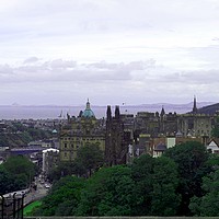 Buy canvas prints of Landscape view from Edinburgh by Rachael Smith