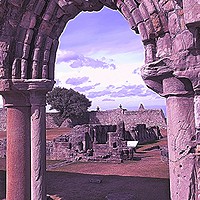 Buy canvas prints of St Andrews Cathedral by Rachael Smith