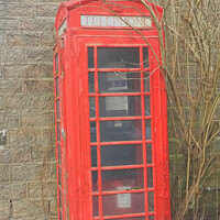 Buy canvas prints of telephone box by Rachael Smith