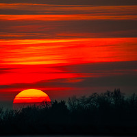 Buy canvas prints of Red Sunset by NKH10 Photography