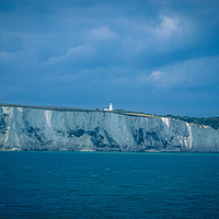 Buy canvas prints of View at the Dover port, White Cliff by NKH10 Photography