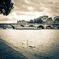 Buy canvas prints of The Seine, La Seine - Paris  by NKH10 Photography