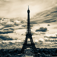 Buy canvas prints of View at the Eiffel Tower from the Trocadero Garden by NKH10 Photography