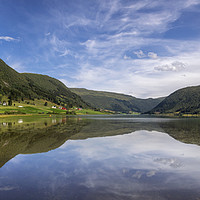 Buy canvas prints of View over lake Dalavatnet by John Stuij