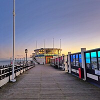 Buy canvas prints of Perch On The Pier Worthing by Carolyn Brown-Felpts