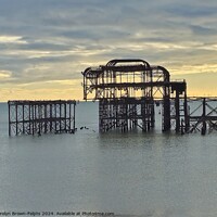 Buy canvas prints of Brighton West Pier by Carolyn Brown-Felpts
