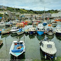 Buy canvas prints of Mevagissey harbour by Carolyn Brown-Felpts